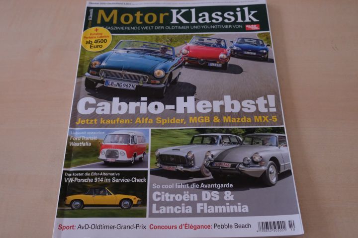 Deckblatt Motor Klassik (10/2019)